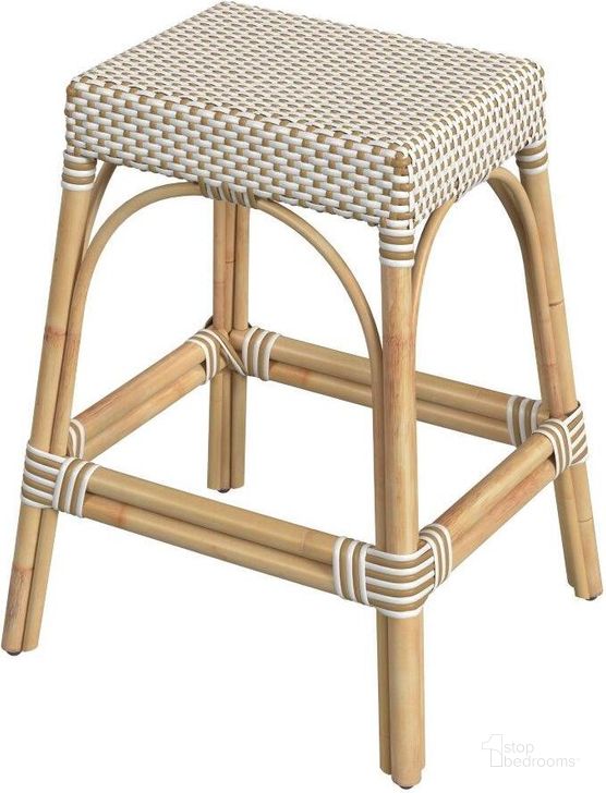 The appearance of Herringson Beige Barstool 0qb24480615 designed by Isaac Tahari in the transitional interior design. This beige piece of furniture  was selected by 1StopBedrooms from Herringson Collection to add a touch of cosiness and style into your home. Sku: 5513415. Material: Rattan. Product Type: Barstool. Image1