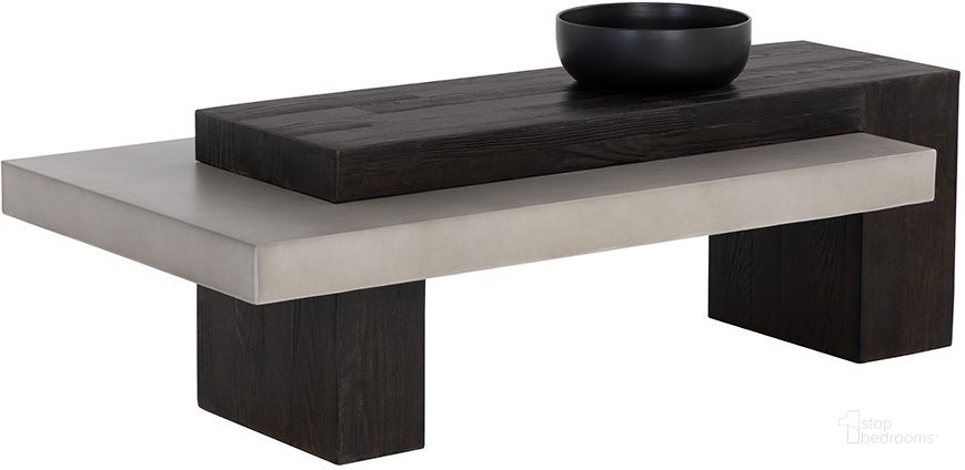 The appearance of Herriot Coffee Table designed by Sunpan in the modern / contemporary interior design. This gray piece of furniture  was selected by 1StopBedrooms from Herriot Collection to add a touch of cosiness and style into your home. Sku: 108550. Product Type: Coffee Table. Material: Concrete. Image1