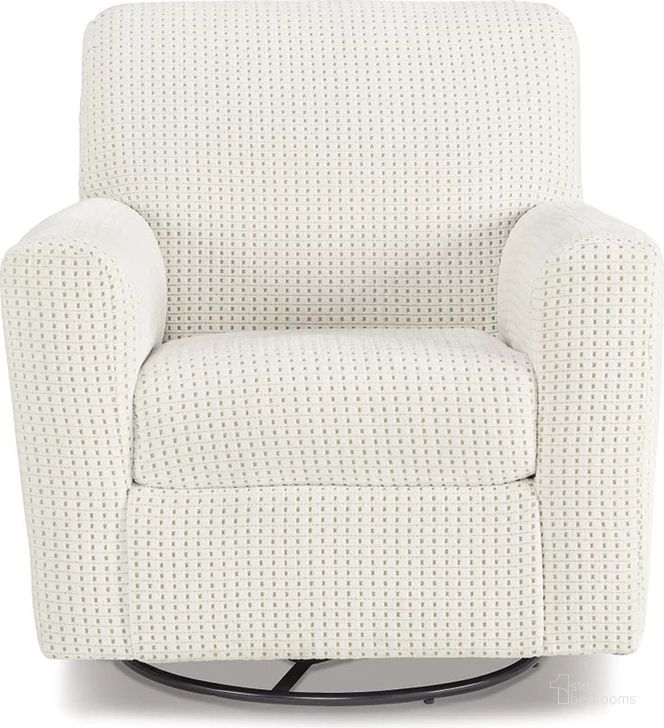 The appearance of Herstow Ivory Swivel Glider Accent Chair designed by Signature Design by Ashley in the modern / contemporary interior design. This ivory piece of furniture  was selected by 1StopBedrooms from Herstow Collection to add a touch of cosiness and style into your home. Sku: A3000365. Material: Fabric. Product Type: Accent Chair. Image1