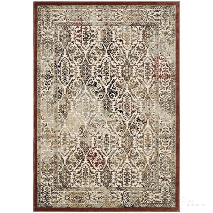 The appearance of Hester Ornate Turkish 8X10 Vintage Area Rug In Tan and Walnut Brown designed by Modway in the rustic / southwestern interior design. This tan and walnut brown piece of furniture  was selected by 1StopBedrooms from Hester Collection to add a touch of cosiness and style into your home. Sku: R-1100A-810. Material: Polypropylene. Product Type: Area Rugs. Image1