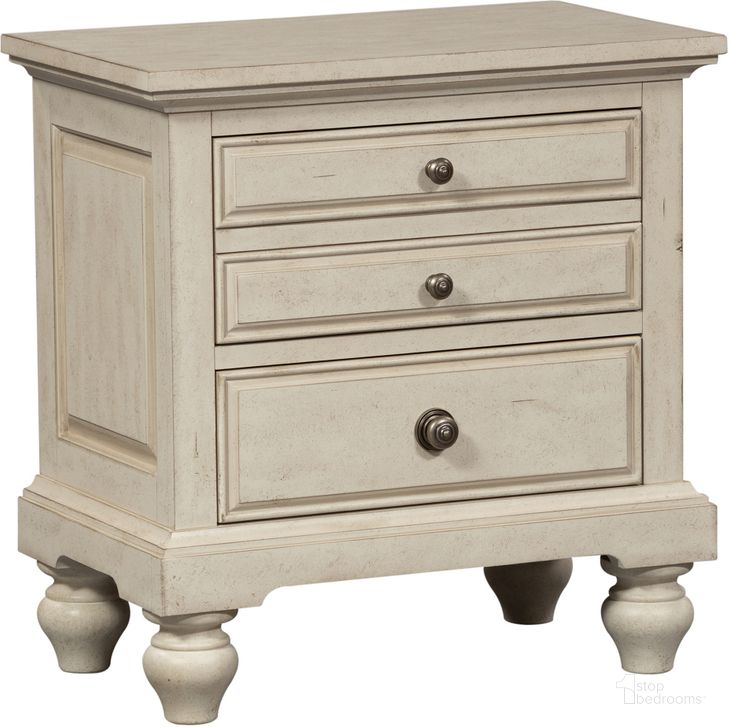 The appearance of High Country White Nightstand designed by Liberty in the traditional interior design. This white piece of furniture  was selected by 1StopBedrooms from High Country Collection to add a touch of cosiness and style into your home. Sku: 697-BR61. Material: Wood. Product Type: Nightstand. Image1