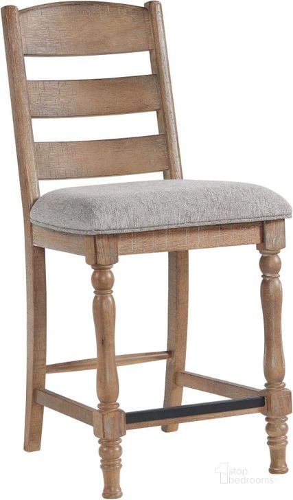 The appearance of Highland Gray Ladder Back Bar Stool Set of 2 designed by Intercon in the traditional interior design. This gray piece of furniture  was selected by 1StopBedrooms from Highland Collection to add a touch of cosiness and style into your home. Sku: HI-BS-789C-SWH-K24. Product Type: Barstool. Image1