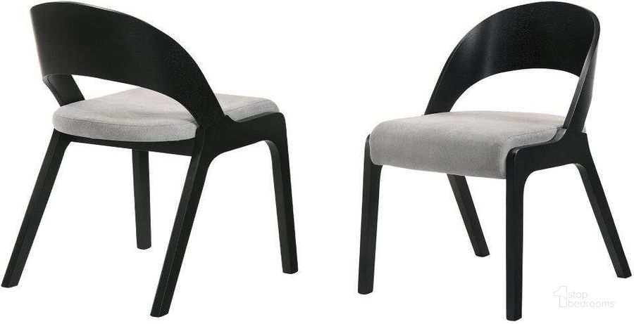 The appearance of Hillsvale Black Dining Chair Set of 2 designed by FineForm in the transitional interior design. This black piece of furniture  was selected by 1StopBedrooms from Hillsvale Collection to add a touch of cosiness and style into your home. Sku: LCPLSIGRBL. Product Type: Dining Chair. Material: Rubberwood. Image1