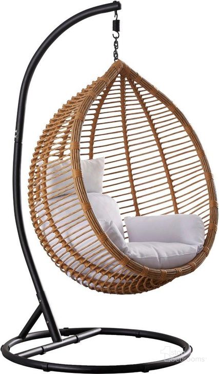 The appearance of Hinkley Natural Outdoor Swing Chair 0qb24417125 designed by Furnique in the modern / contemporary interior design. This natural piece of furniture  was selected by 1StopBedrooms from Hinkley Collection to add a touch of cosiness and style into your home. Sku: 333. Material: Steel. Product Type: Outdoor Chair. Image1
