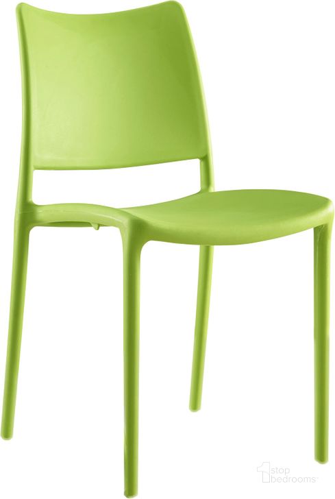 The appearance of Hipster Green Dining Side Chair EEI-1703-GRN designed by Modway in the modern / contemporary interior design. This green piece of furniture  was selected by 1StopBedrooms from Hipster Collection to add a touch of cosiness and style into your home. Sku: EEI-1703-GRN. Material: Polypropylene. Product Type: Side Chair. Image1
