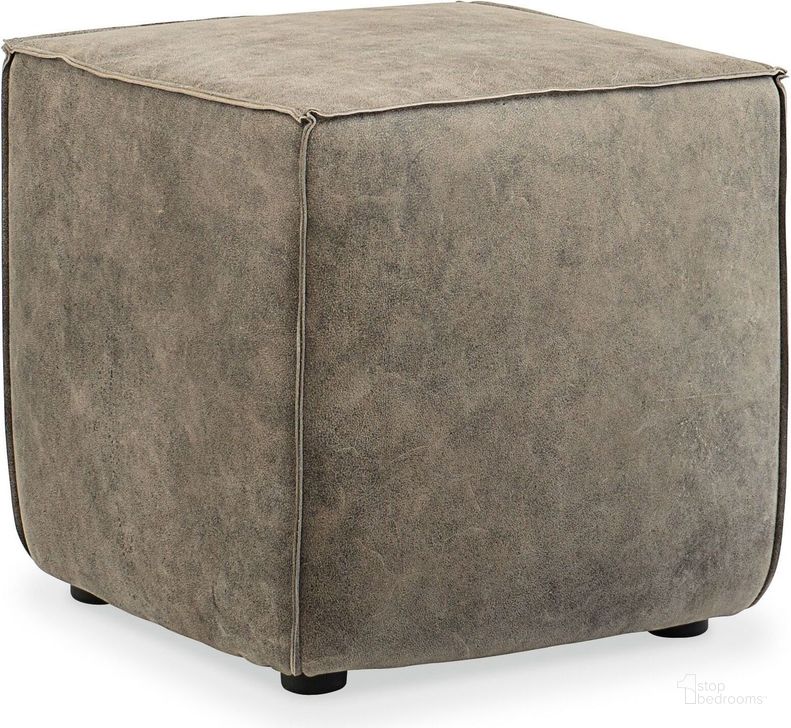 The appearance of Quebert Old School Era Cube Ottoman designed by Hooker in the transitional interior design. This gray piece of furniture  was selected by 1StopBedrooms from Quebert Collection to add a touch of cosiness and style into your home. Sku: CO393-097. Material: Fabric. Product Type: Ottoman. Image1