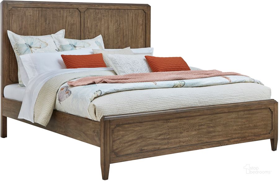 The appearance of Hollis King Bed In Toffee designed by Progressive Furniture in the transitional interior design. This toffee piece of furniture  was selected by 1StopBedrooms from Hollis Collection to add a touch of cosiness and style into your home. Sku: B128-94;B128-95. Bed Type: Panel Bed. Product Type: Panel Bed. Bed Size: King. Material: MDF. Image1