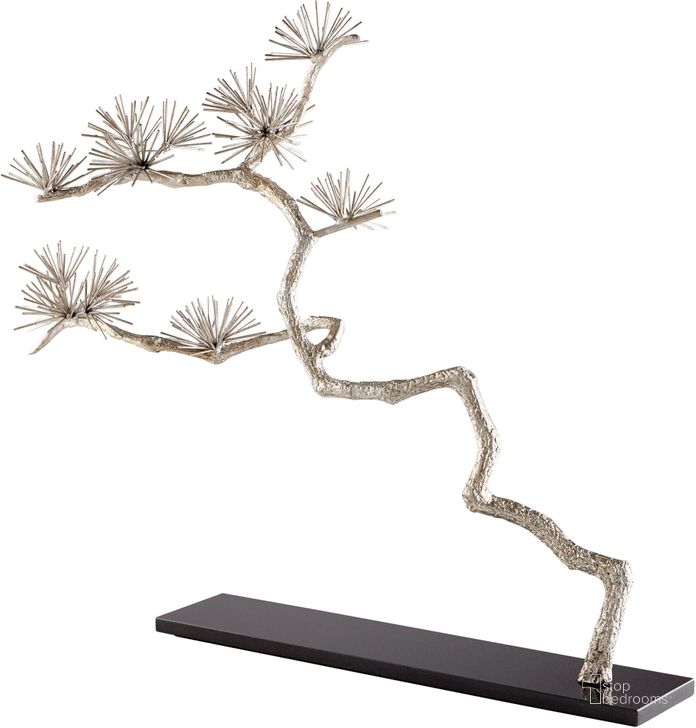 The appearance of Holly Silver Leaf Tree Sculpture designed by Cyan Design in the cabin / lodge interior design. This silver piece of furniture  was selected by 1StopBedrooms from  to add a touch of cosiness and style into your home. Sku: 09584. Product Type: Sculpture. Material: Iron.