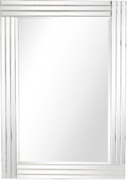 The appearance of Holly Wall Mirror In Multi designed by Camden Isle Furniture in the modern / contemporary interior design. This multi piece of furniture  was selected by 1StopBedrooms from Holly Collection to add a touch of cosiness and style into your home. Sku: 86447. Material: Glass. Product Type: Wall Mirror. Image1