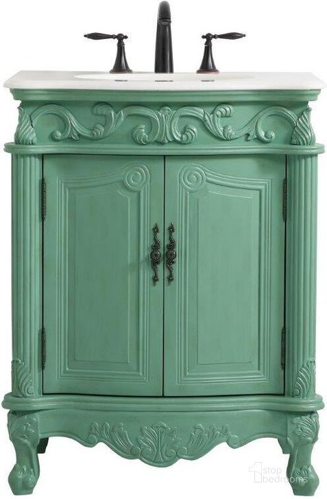 The appearance of Hollyhick Place Mint Bathroom Vanity Bathroom Furniture 0qd24308353 designed by Versailles Home in the traditional interior design. This mint piece of furniture  was selected by 1StopBedrooms from Hollyhick Place Collection to add a touch of cosiness and style into your home. Sku: VF-1008VM. Material: Wood. Product Type: Bathroom Vanity. Image1