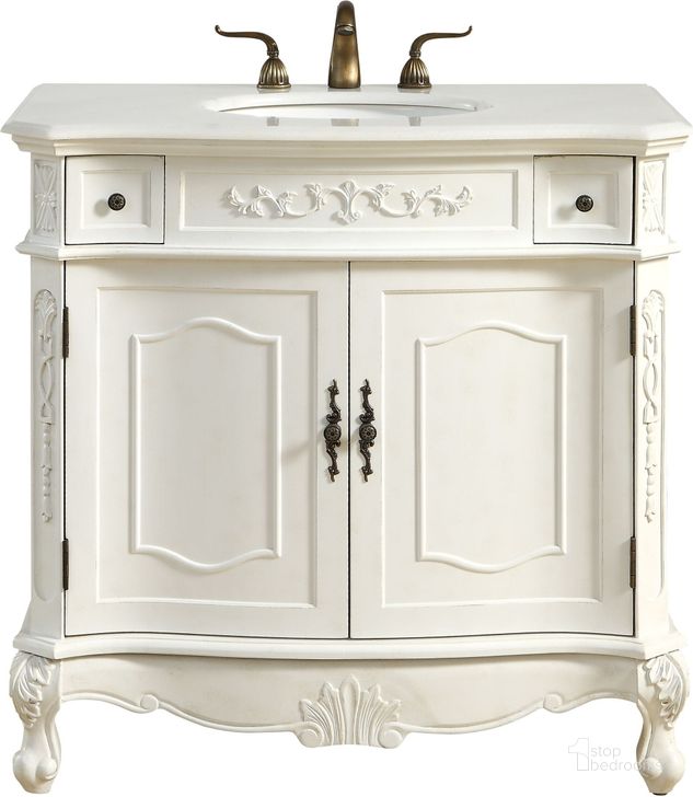 The appearance of Hollyhick Place White Bathroom Vanity Bathroom Furniture 0qd2366926 designed by Versailles Home in the country / farmhouse interior design. This white piece of furniture  was selected by 1StopBedrooms from Hollyhick Place Collection to add a touch of cosiness and style into your home. Sku: VF10636AW. Material: MDF. Product Type: Bathroom Vanity. Image1