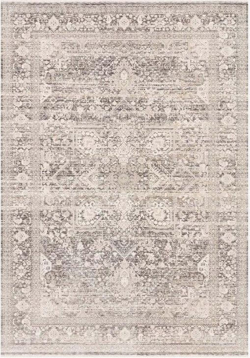 The appearance of Homage Ivory/Grey Rug HOMAHOM-04IVGY2034 designed by Loloi Rugs in the transitional interior design. This ivory and grey piece of furniture  was selected by 1StopBedrooms from Homage Collection to add a touch of cosiness and style into your home. Sku: HOMAHOM-04IVGY2034. Material: Polyester. Product Type: Rug. Image1