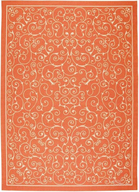 The appearance of Home And Garden Orange 10 X 14 Area Rug designed by Nourison in the transitional interior design. This orange piece of furniture  was selected by 1StopBedrooms from Home And Garden Collection to add a touch of cosiness and style into your home. Sku: 99446112132. Material: Polyester. Product Type: Area Rugs. Image1