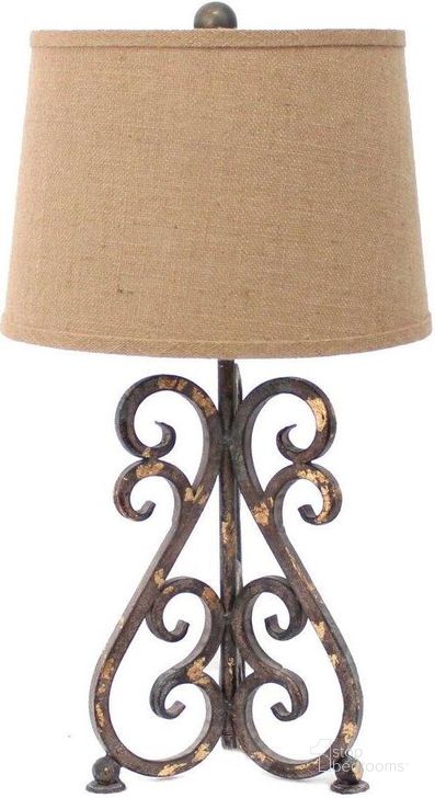 The appearance of Homeroots Bronze Vintage Metal Khaki Linen Shade Table Lamp designed by Homeroots in the traditional interior design. This bronze piece of furniture  was selected by 1StopBedrooms from Vintage Collection to add a touch of cosiness and style into your home. Sku: 274472. Material: Metal. Product Type: Table Lamp.