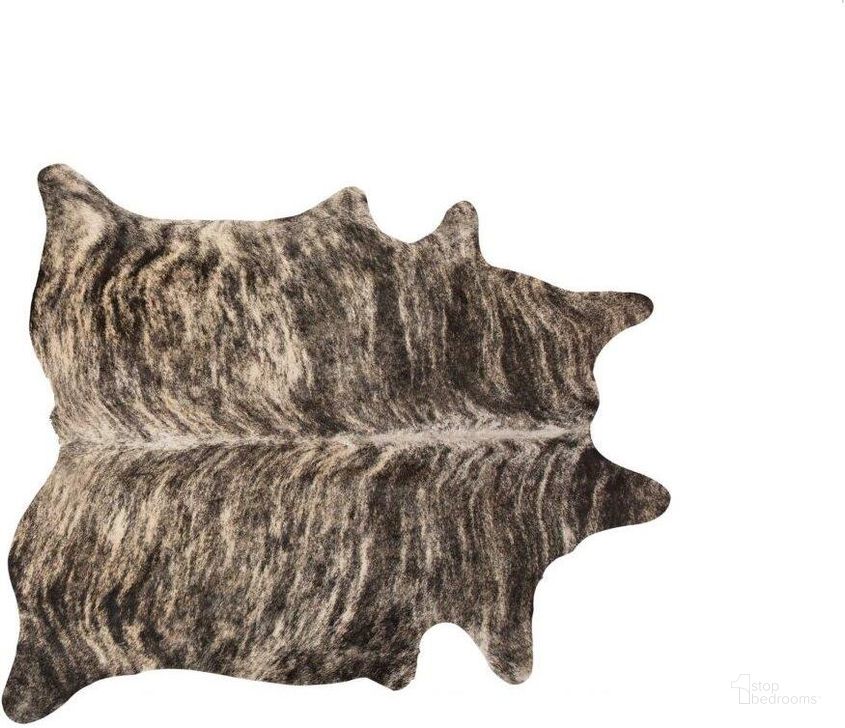 The appearance of Homeroots Ex Otic Zebu Cowhide Area Rug designed by Homeroots in the modern / contemporary interior design. This exotic piece of furniture  was selected by 1StopBedrooms from  to add a touch of cosiness and style into your home. Sku: 317322. Material: Microsuede. Product Type: Area Rugs. Image1