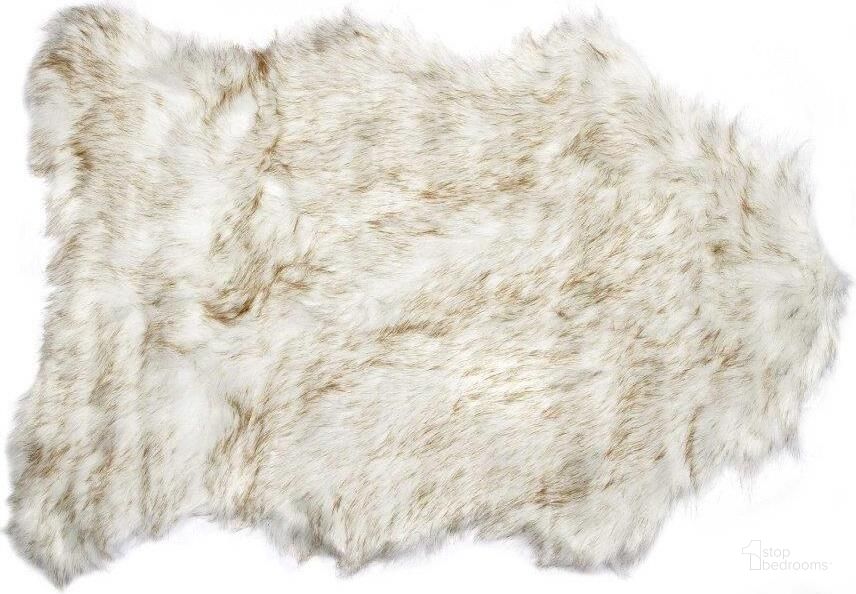 The appearance of Homeroots Gradient Tan Faux Sheepskin Area Rug designed by Homeroots in the modern / contemporary interior design. This tan piece of furniture  was selected by 1StopBedrooms from  to add a touch of cosiness and style into your home. Sku: 294248. Product Type: Area Rugs. Material: Fur. Image1