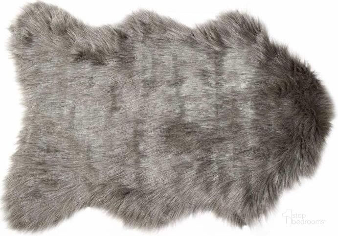 The appearance of Homeroots Gray Sheepskin Faux Fur Single Area Rug designed by Homeroots in the modern / contemporary interior design. This grey piece of furniture  was selected by 1StopBedrooms from  to add a touch of cosiness and style into your home. Sku: 293160. Product Type: Area Rugs. Material: Fur. Image1