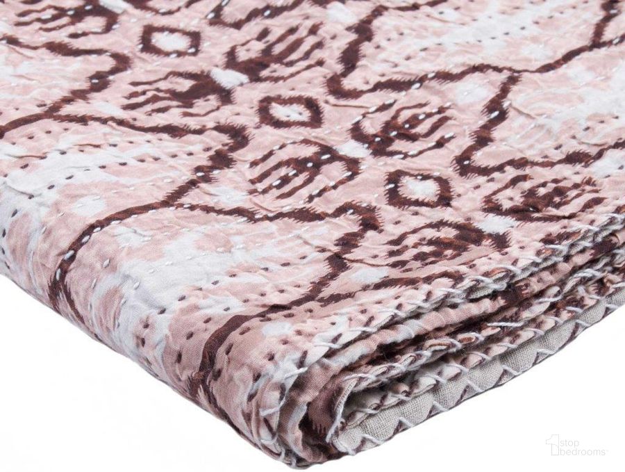 The appearance of Homeroots Multicolored Kantha Cotton Throw 332343 designed by Homeroots in the rustic / southwestern interior design. This multicolor piece of furniture  was selected by 1StopBedrooms from Kantha Collection to add a touch of cosiness and style into your home. Sku: 332343. Material: Cotton. Product Type: Throw. Image1