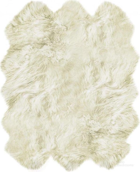 The appearance of Homeroots Natural Sheepskin Area Rug 293197 designed by Homeroots in the modern / contemporary interior design. This natural piece of furniture  was selected by 1StopBedrooms from  to add a touch of cosiness and style into your home. Sku: 293197. Material: Wool. Product Type: Area Rugs. Image1