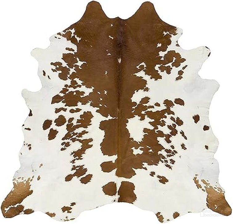 The appearance of Homeroots Salt And Pepper Brown And White Cowhide Area Rug designed by Homeroots in the modern / contemporary interior design. This white and brown piece of furniture  was selected by 1StopBedrooms from  to add a touch of cosiness and style into your home. Sku: 317320. Material: Microsuede. Product Type: Area Rugs. Image1