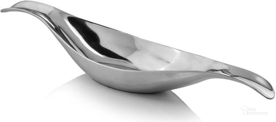 The appearance of Homeroots Silver Aluminum Long Wavy Bowl designed by Homeroots in the modern / contemporary interior design. This silver piece of furniture  was selected by 1StopBedrooms from  to add a touch of cosiness and style into your home. Sku: 373778. Product Type: Decorative Accessory. Material: Aluminium.
