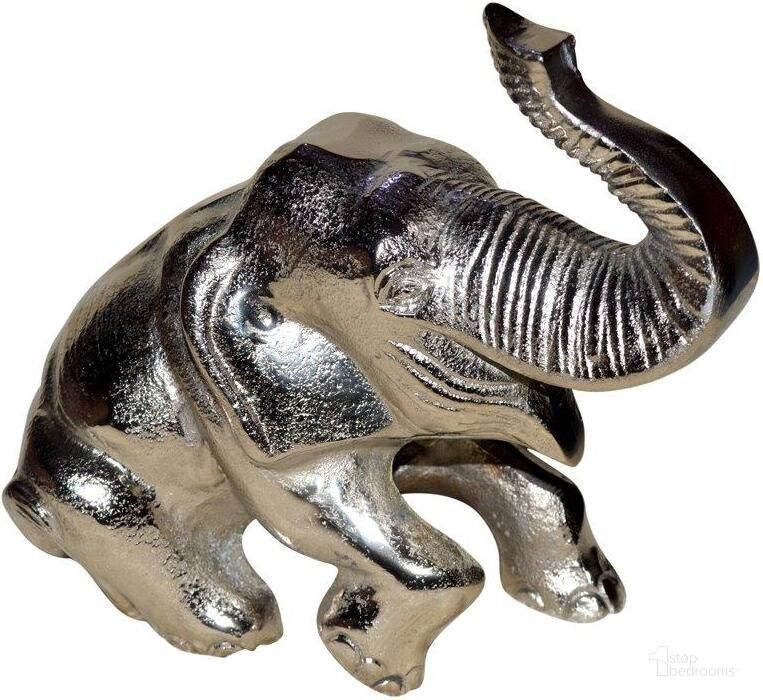 The appearance of Homeroots Silver Aluminum Resting Elephant designed by Homeroots in the modern / contemporary interior design. This silver piece of furniture  was selected by 1StopBedrooms from  to add a touch of cosiness and style into your home. Sku: 373758. Product Type: Decorative Accessory. Material: Aluminium.