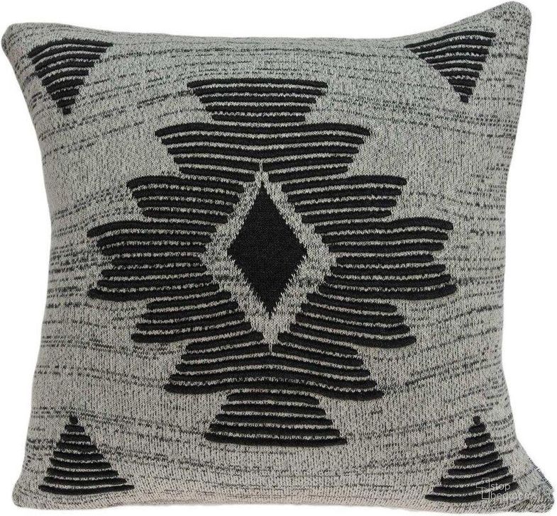 The appearance of Homeroots Southwest Gray Cotton Pillow Cover With Poly Insert designed by Homeroots in the rustic / southwestern interior design. This gray piece of furniture  was selected by 1StopBedrooms from Southwest Collection to add a touch of cosiness and style into your home. Sku: 334068. Material: Cotton. Product Type: Cover. Image1