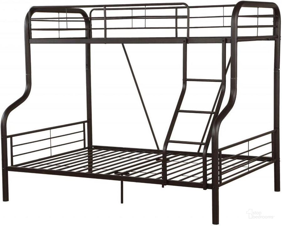 The appearance of Homeroots Twin Over Full Sandy Black Metal Tube Bunk Bed designed by Homeroots in the modern / contemporary interior design. This sandy black piece of furniture  was selected by 1StopBedrooms from  to add a touch of cosiness and style into your home. Sku: 285317. Bed Type: Bunk Bed. Material: Metal. Product Type: Bunk Bed. Bed Size: Twin Over Full. Image1