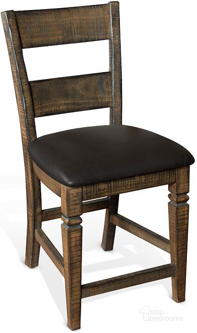 The appearance of Homestead 24 Inch Ladderback Barstool Set of 2 designed by Sunny Design in the transitional interior design. This tobacco piece of furniture  was selected by 1StopBedrooms from Homestead Collection to add a touch of cosiness and style into your home. Sku: 1429TL2-24. Material: Wood. Product Type: Barstool.