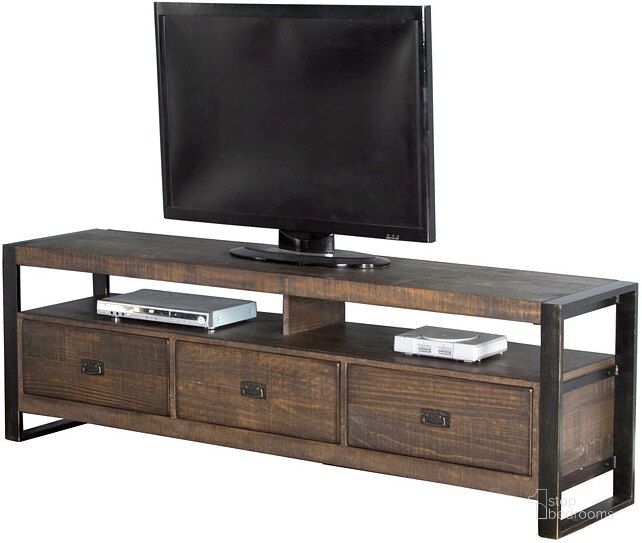 The appearance of Homestead 78 Inch TV Console designed by Sunny Design in the industrial interior design. This tobacco piece of furniture  was selected by 1StopBedrooms from Homestead Collection to add a touch of cosiness and style into your home. Sku: 3568TL2-78. Material: Wood. Product Type: TV Console. Image1