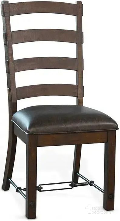 The appearance of Homestead Ladderback Chair With Cushion Seat Set of 2 In Dark Brown designed by Sunny Design in the  interior design. This dark brown piece of furniture  was selected by 1StopBedrooms from Homestead Collection to add a touch of cosiness and style into your home. Sku: 1667TL. Material: Wood. Product Type: Dining Chair. Image1