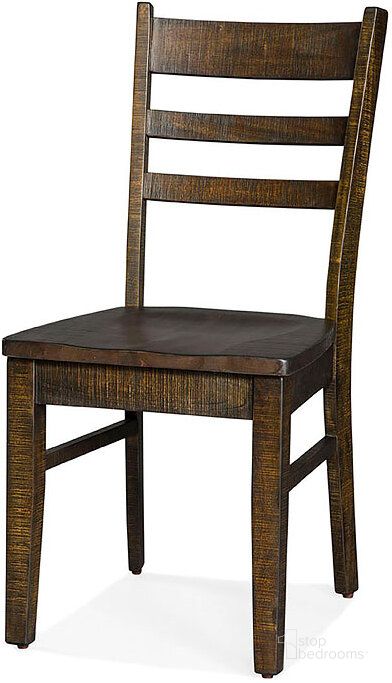 The appearance of Homestead Tobacco Leaf Ladderback Side Chair Set of 2 designed by Sunny Design in the rustic / southwestern interior design. This tobacco brown piece of furniture  was selected by 1StopBedrooms from Homestead Collection to add a touch of cosiness and style into your home. Sku: 1616TL. Material: Wood. Product Type: Side Chair. Image1