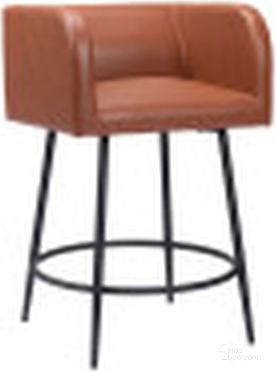 The appearance of Horbat Bar Stool Set of 2 In Brown designed by Zuo Modern in the modern / contemporary interior design. This brown piece of furniture  was selected by 1StopBedrooms from Horbat Collection to add a touch of cosiness and style into your home. Sku: 109946. Product Type: Barstool. Material: Plywood.