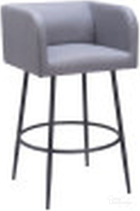 The appearance of Horbat Barstool Set of 2 In Gray designed by Zuo Modern in the modern / contemporary interior design. This gray piece of furniture  was selected by 1StopBedrooms from Horbat Collection to add a touch of cosiness and style into your home. Sku: 110066. Product Type: Barstool. Material: Plywood.