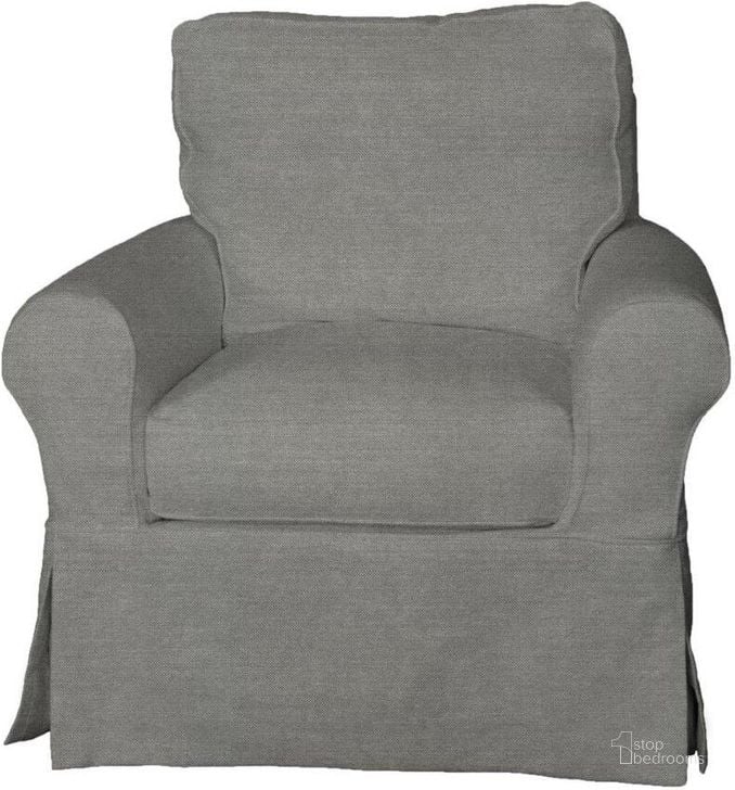 The appearance of Horizon Gray Slipcovered Swivel Rocking Chair designed by Sunset Trading in the traditional interior design. This grey piece of furniture  was selected by 1StopBedrooms from Horizon Collection to add a touch of cosiness and style into your home. Sku: SU-114993-391094. Material: Wood. Product Type: Swivel Chair. Image1