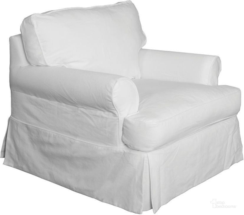 The appearance of Horizon Slipcover For T-Cushion Chair In Warm White designed by Sunset Trading in the traditional interior design. This warm white piece of furniture  was selected by 1StopBedrooms from Horizon Collection to add a touch of cosiness and style into your home. Sku: SU-117620SC-423080. Material: Cotton. Product Type: Cover. Image1