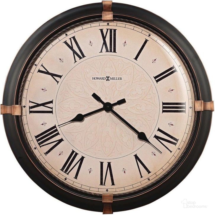The appearance of Howard Miller Atwater Wall Clock designed by Howard Miller in the modern / contemporary interior design. This black piece of furniture  was selected by 1StopBedrooms from  to add a touch of cosiness and style into your home. Sku: 625498. Product Type: Wall Clock. Image1