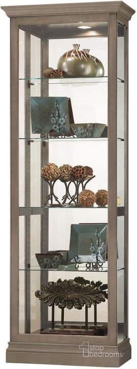 The appearance of Howard Miller Brantley V Curio Cabinet designed by Howard Miller in the modern / contemporary interior design. This brown piece of furniture  was selected by 1StopBedrooms from Brantley Collection to add a touch of cosiness and style into your home. Sku: 680675. Product Type: Curio Cabinet.