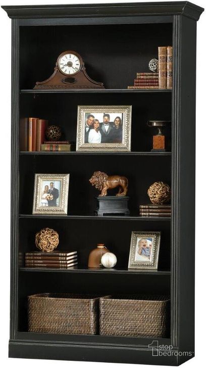 The appearance of Howard Miller Center Bookcase 920012 designed by Howard Miller in the modern / contemporary interior design. This black piece of furniture  was selected by 1StopBedrooms from Center Collection to add a touch of cosiness and style into your home. Sku: 920012. Material: Wood. Product Type: Bookcase. Image1
