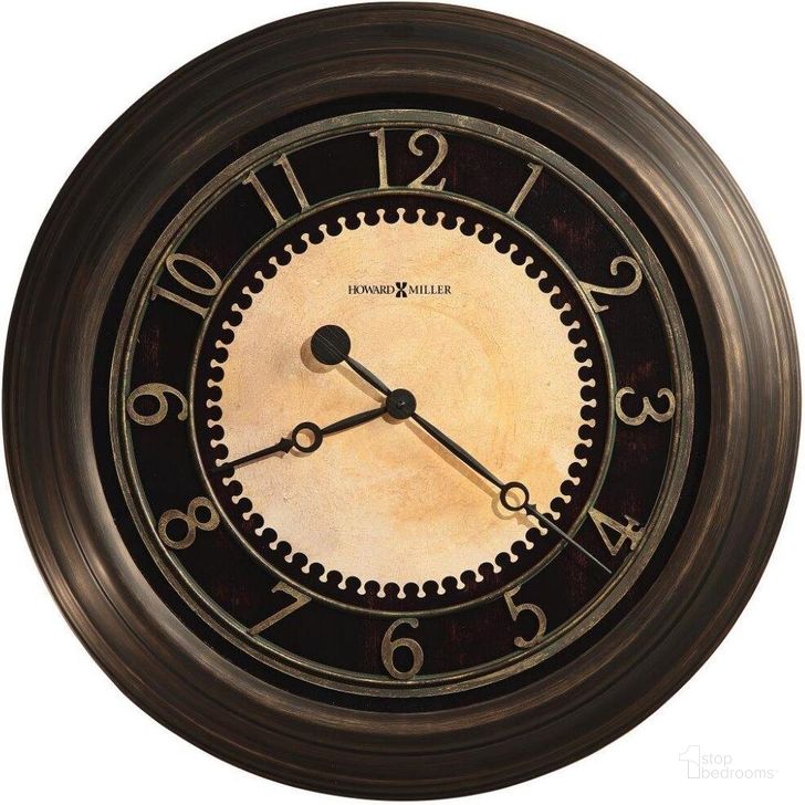 The appearance of Howard Miller Chadwick Wall Clock designed by Howard Miller in the modern / contemporary interior design. This dark brown piece of furniture  was selected by 1StopBedrooms from  to add a touch of cosiness and style into your home. Sku: 625462. Product Type: Wall Clock. Image1