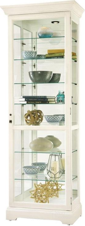 The appearance of Howard Miller Chesterbrook V Curio Cabinet designed by Howard Miller in the modern / contemporary interior design. This cream piece of furniture  was selected by 1StopBedrooms from Chesterbrook Collection to add a touch of cosiness and style into your home. Sku: 680662. Product Type: Curio Cabinet. Image1
