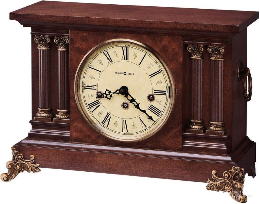 The appearance of Howard Miller Circa Mantel Clock designed by Howard Miller in the modern / contemporary interior design. This dark brown piece of furniture  was selected by 1StopBedrooms from  to add a touch of cosiness and style into your home. Sku: 630212. Product Type: Clock.