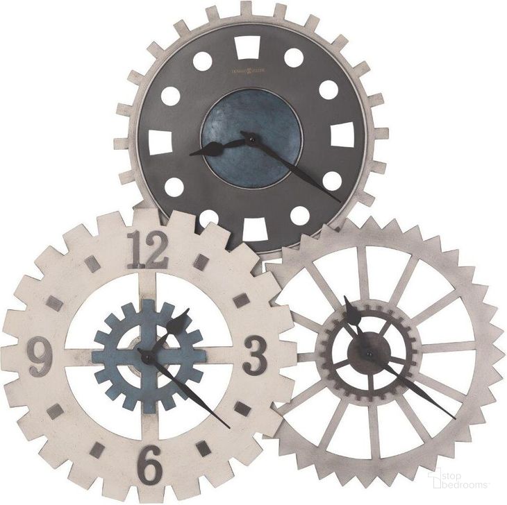 The appearance of Howard Miller Cogwheel Gallery Wall Clock designed by Howard Miller in the industrial interior design. This gray piece of furniture  was selected by 1StopBedrooms from Cogwheel Collection to add a touch of cosiness and style into your home. Sku: 625725. Product Type: Wall Clock.