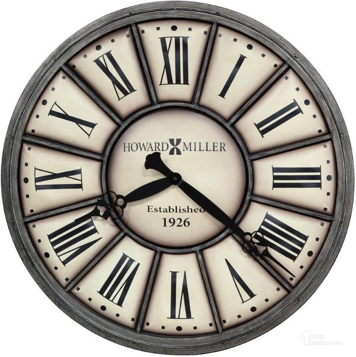 The appearance of Howard Miller Company Time II Wall Clock designed by Howard Miller in the modern / contemporary interior design. This gray piece of furniture  was selected by 1StopBedrooms from  to add a touch of cosiness and style into your home. Sku: 625613. Product Type: Wall Clock. Image1
