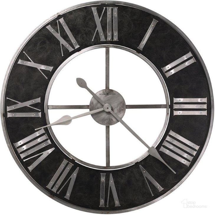 The appearance of Howard Miller Dearborn Wall Clock designed by Howard Miller in the industrial interior design. This black piece of furniture  was selected by 1StopBedrooms from  to add a touch of cosiness and style into your home. Sku: 625573. Product Type: Wall Clock. Image1