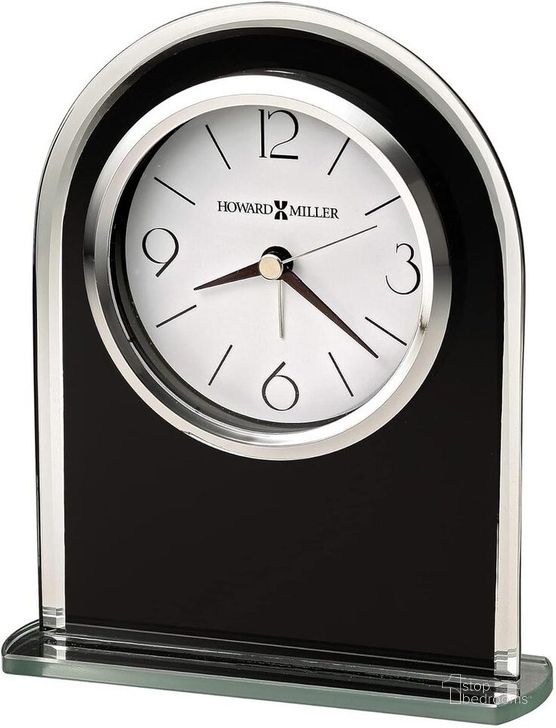 The appearance of Howard Miller Ebony Luster Tabletop Clock designed by Howard Miller in the modern / contemporary interior design. This steel piece of furniture  was selected by 1StopBedrooms from  to add a touch of cosiness and style into your home. Sku: 645702. Product Type: Clock. Image1