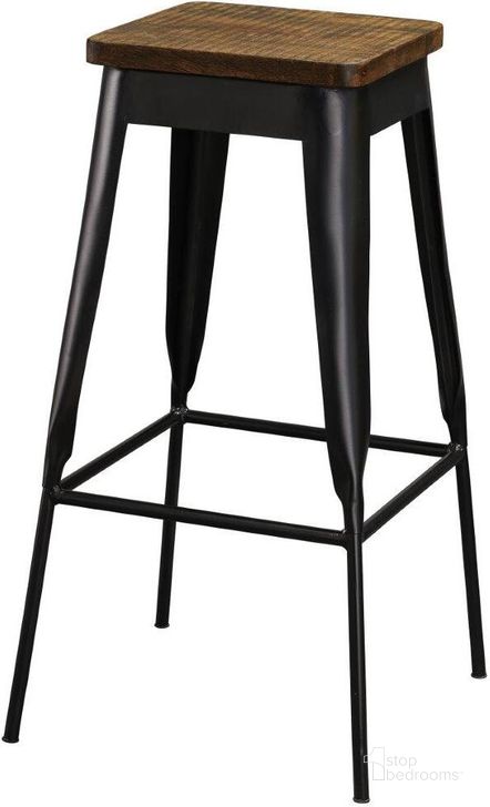 The appearance of Howard Miller Garrison Barstool designed by Howard Miller in the traditional interior design. This black piece of furniture  was selected by 1StopBedrooms from Garrison Collection to add a touch of cosiness and style into your home. Sku: 697042. Product Type: Barstool. Image1