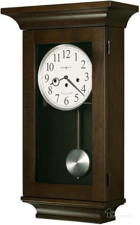 The appearance of Howard Miller Gerrit II Wall Clock designed by Howard Miller in the modern / contemporary interior design. This dark brown piece of furniture  was selected by 1StopBedrooms from Gerrit Collection to add a touch of cosiness and style into your home. Sku: 620510. Product Type: Wall Clock.