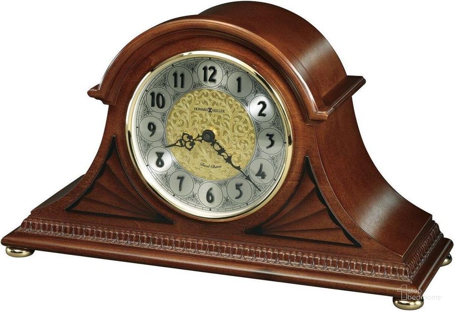 The appearance of Howard Miller Grant Mantel Clock designed by Howard Miller in the modern / contemporary interior design. This dark brown piece of furniture  was selected by 1StopBedrooms from  to add a touch of cosiness and style into your home. Sku: 630181. Product Type: Clock. Image1