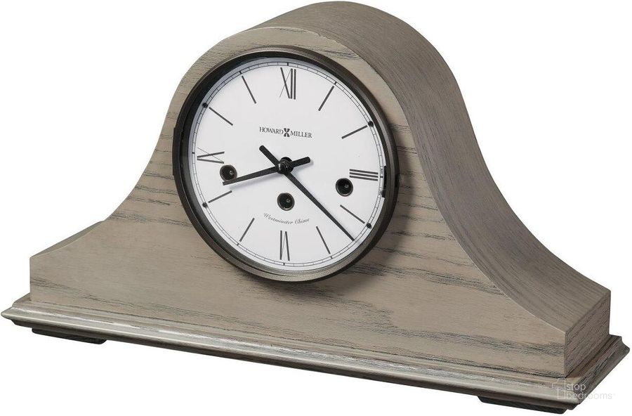The appearance of Howard Miller Lakeside II Mantel Clock designed by Howard Miller in the transitional interior design. This gray piece of furniture  was selected by 1StopBedrooms from Lakeside Collection to add a touch of cosiness and style into your home. Sku: 630278. Product Type: Clock. Image1